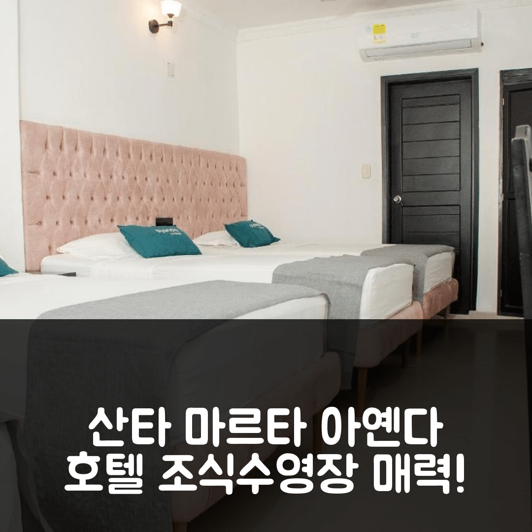 산타 마르타 숙소 여행 호텔 추천 아옌다 호텔 물레케 | 조식과 수영장이 매력적인 4성급 가성비 5가지 팁