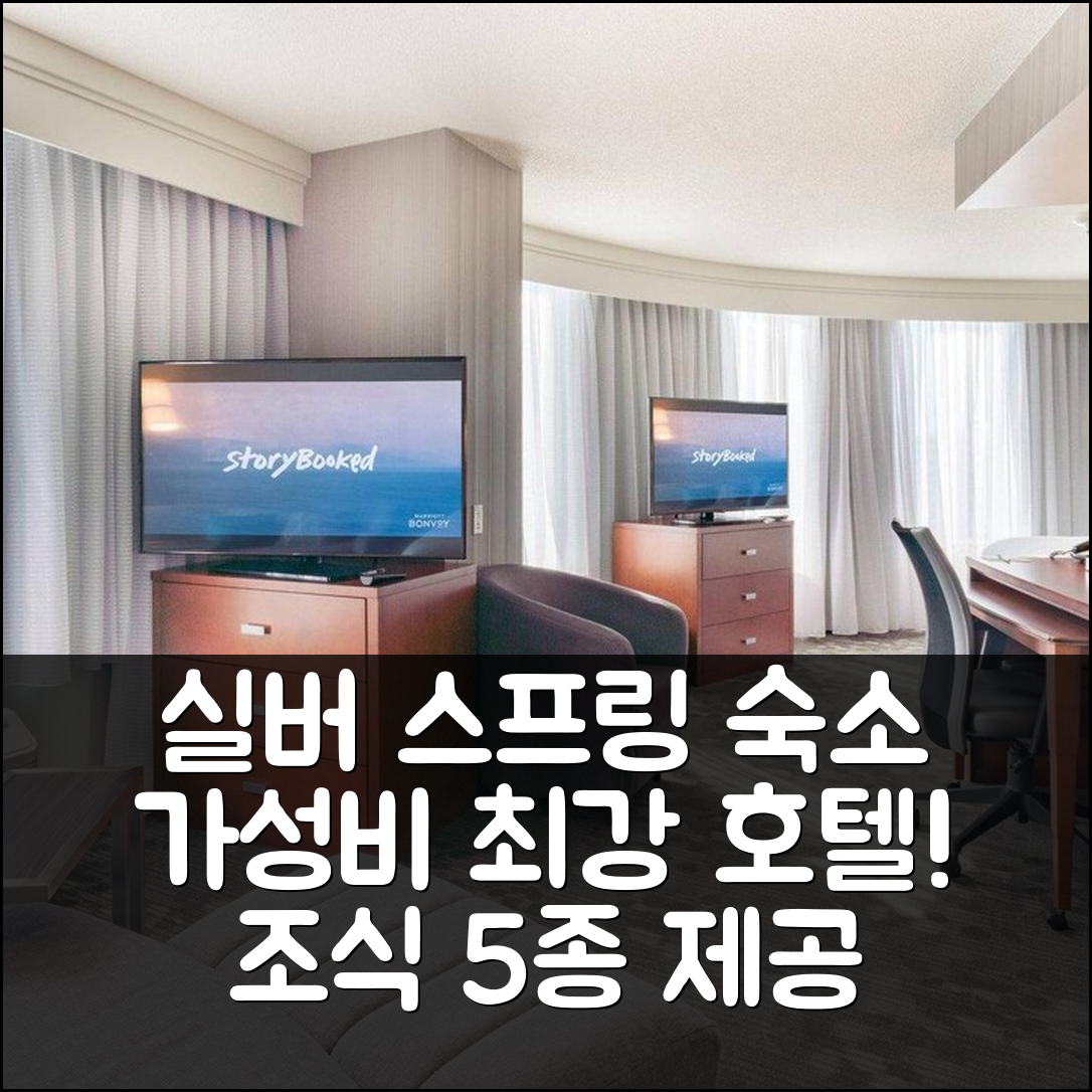 실버 스프링 숙소 여행 호텔 추천 코트야드 실버 스프링 다운타운 | 가성비 최고 5가지 조식과 위치 정보