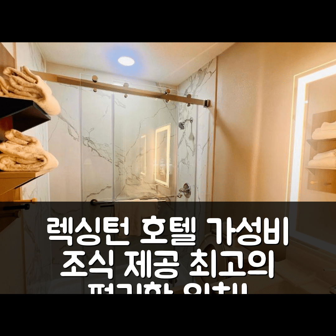 렉싱턴 숙소 여행 호텔 추천 마이크로텔 인 앤 스위트 | 가성비 뛰어난 조식과 편리한 위치의 5가지 장점