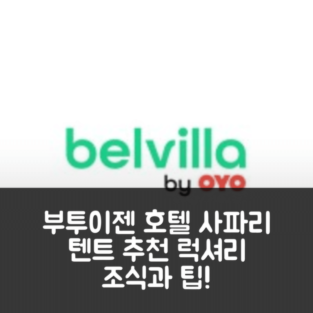 부투이젠 숙소 여행 호텔 추천 사파리 텐트 인 네덜란드 | 4성급의 럭셔리 조식과 비용 절감으로 완벽한 휴식 7가지 팁
