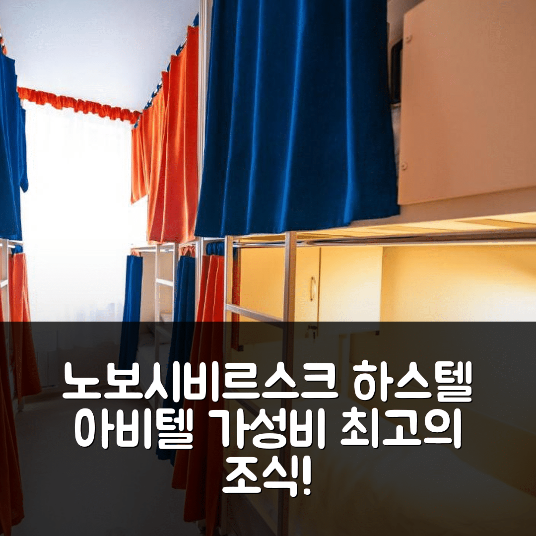 노보시비르스크 숙소 여행 호텔 추천 하스텔 아비텔 | 가성비 좋은 조식과 위치 정보 5가지