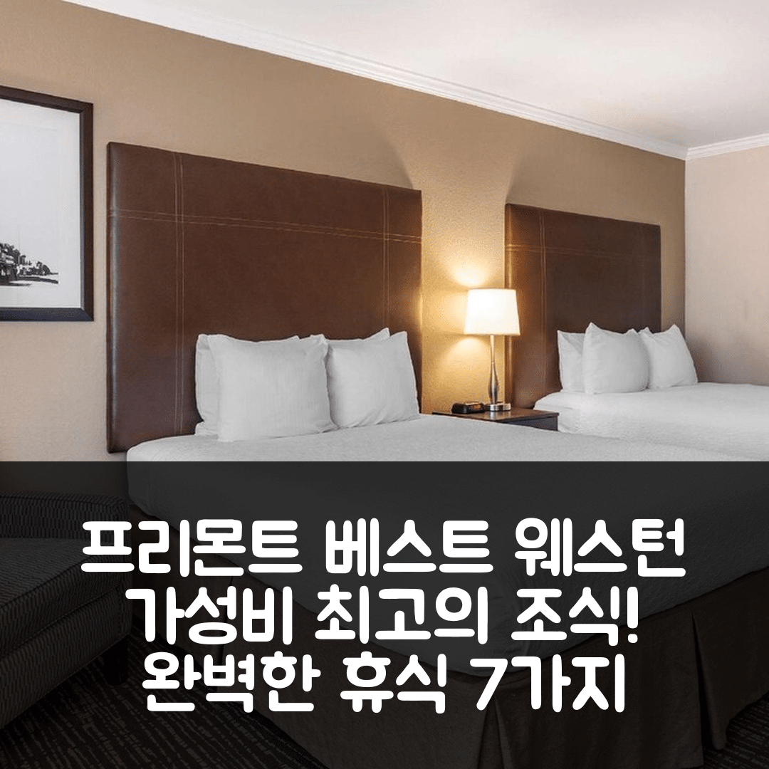 프리몬트 숙소 여행 호텔 추천 베스트 웨스턴 플러스 가든 코트 인 | 가성비 뛰어난 조식과 수영장 완벽한 휴식 7가지 이유