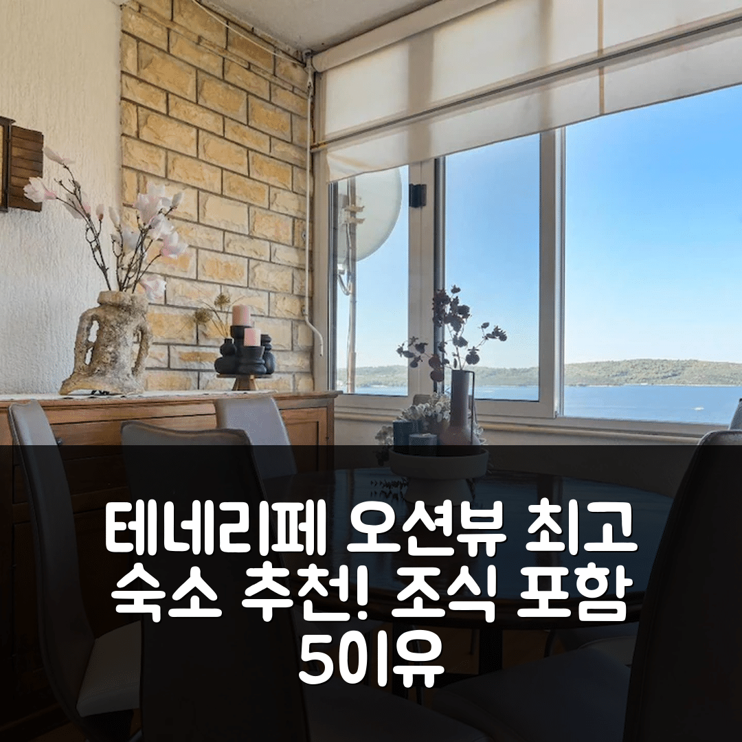테네리페 숙소 여행 호텔 추천 2 브 아파트 오션 뷰 | 비용과 조식이 매력적인 5가지 이유