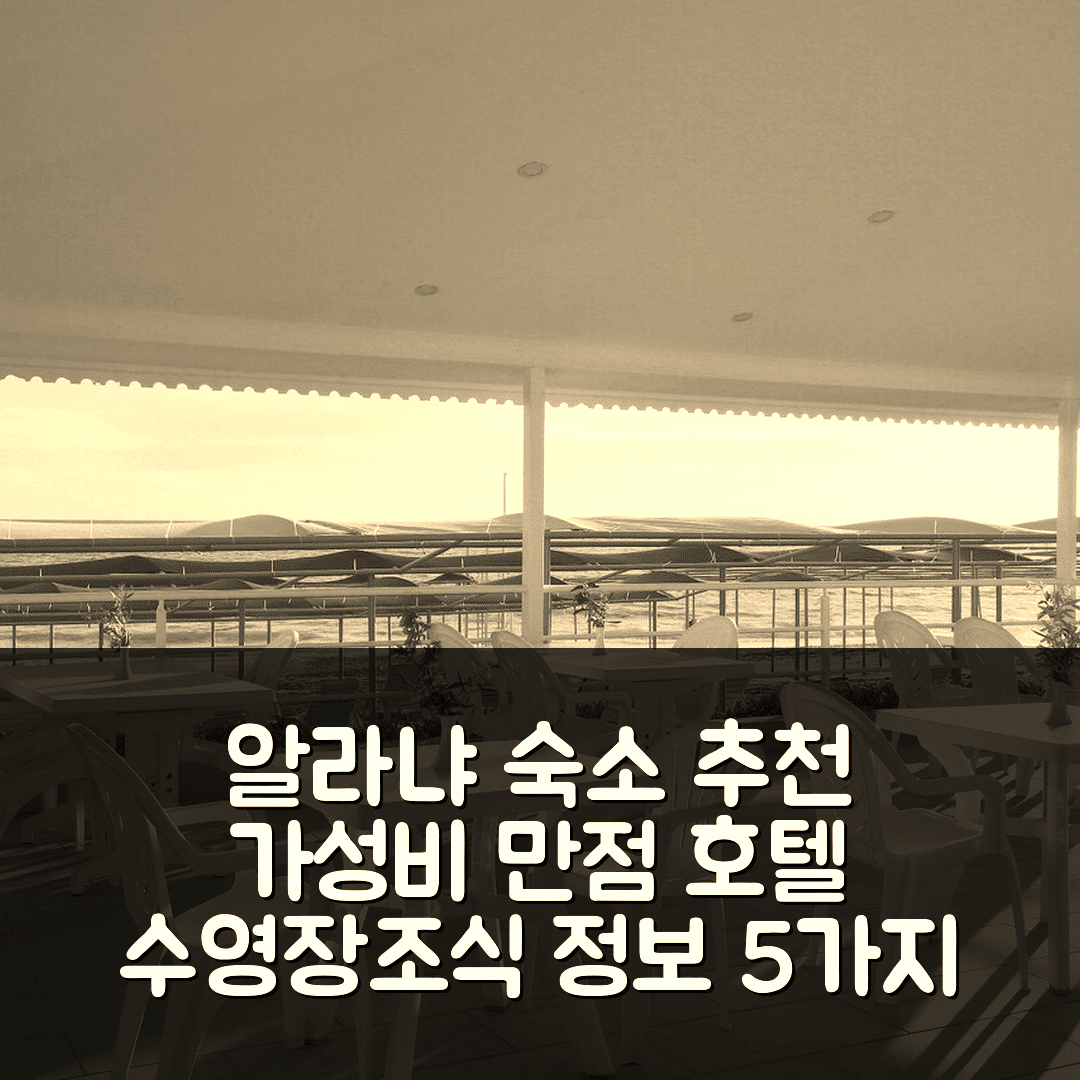 알라냐 숙소 여행 호텔 추천 코나키 네르기스 호텔 | 가성비 뛰어난 수영장과 조식 정보 5가지